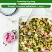 Donderdag veggiedag: Oosterse ovenschotel met spruitjes en venkel