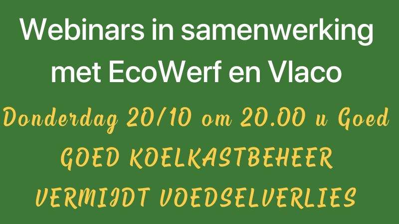Webinars in samenwerking met Ecowerf en Vlaco