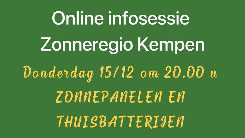 Online infoavond Zonneregio Kempen (1)