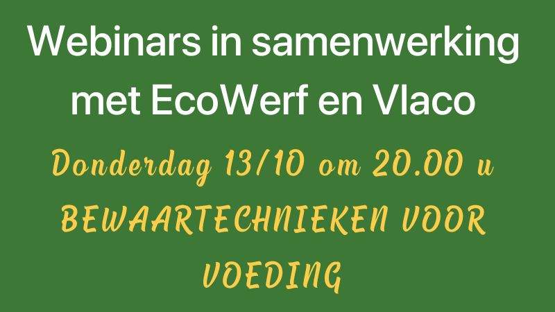Webinars in samenwerking met Ecowerf en Vlaco